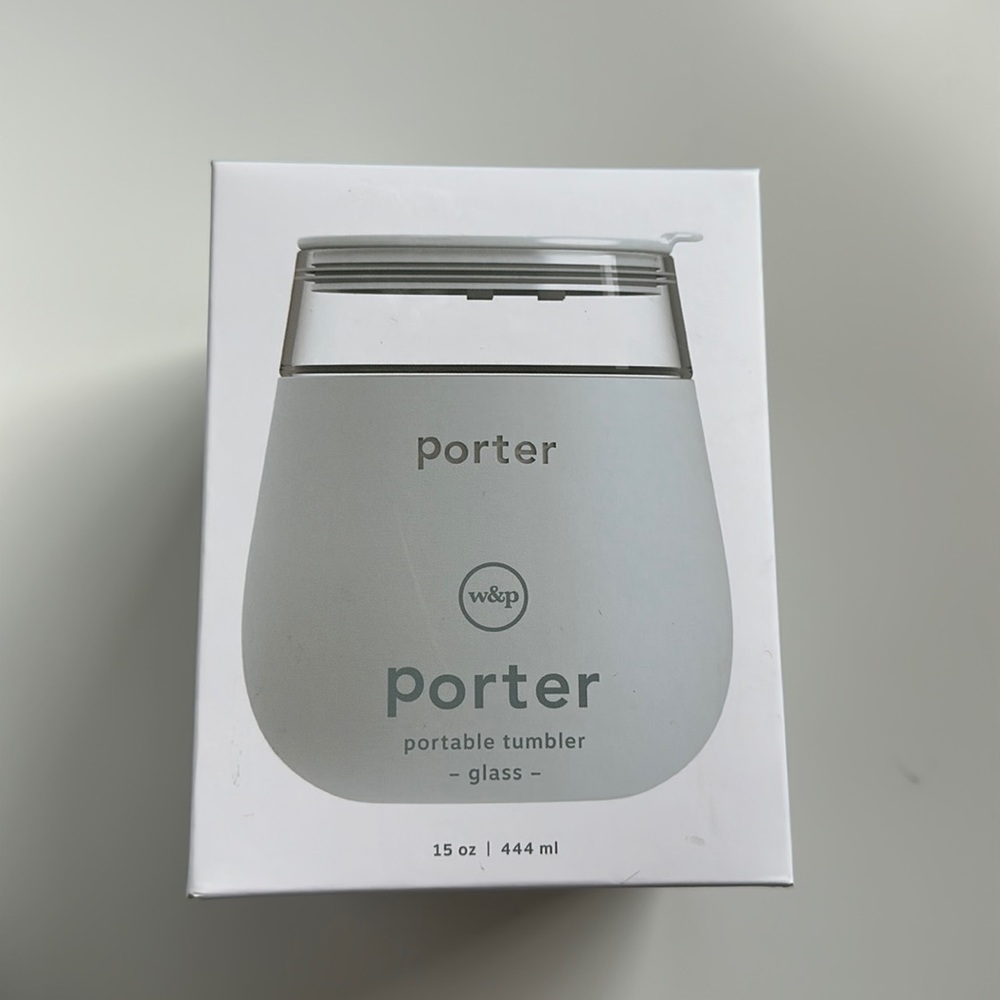 Blue W&P Porter Glass Tumbler- Brand new